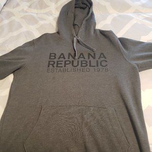 Men's Small Gray LS Hoodie Ex Condt. $13.00